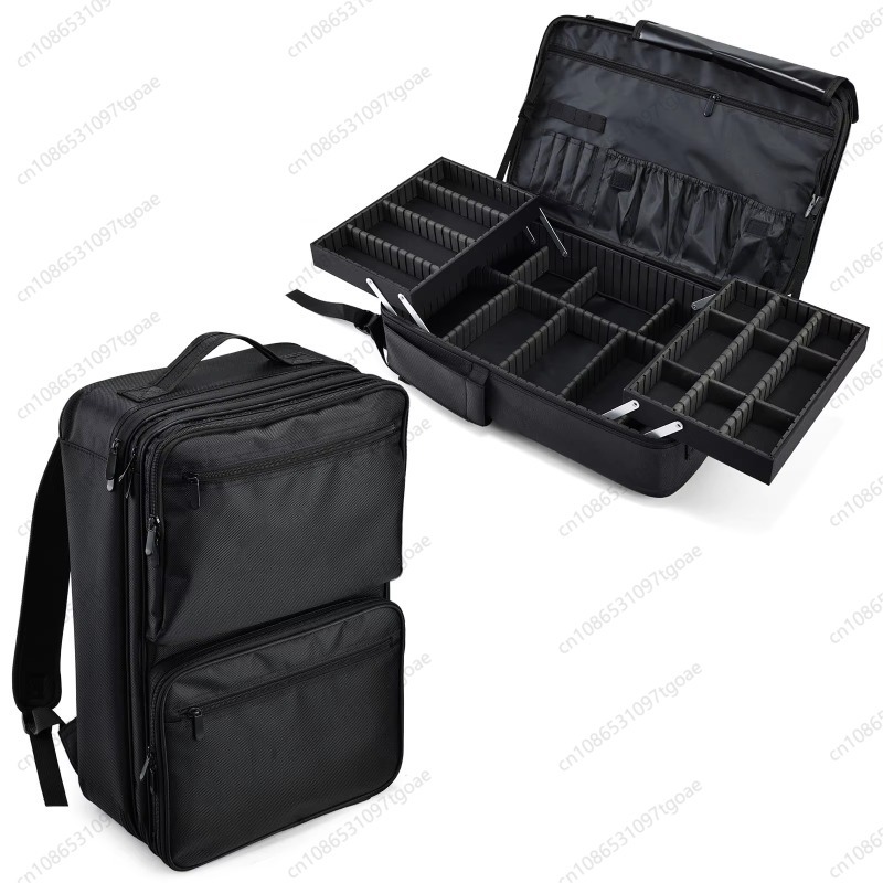 Tech Accessories Travel Bag - Multifunktionale Aufbewahrungstasche für Haarstyling-Werkzeuge, Tragbarer Beauty-Salon-Organizer,