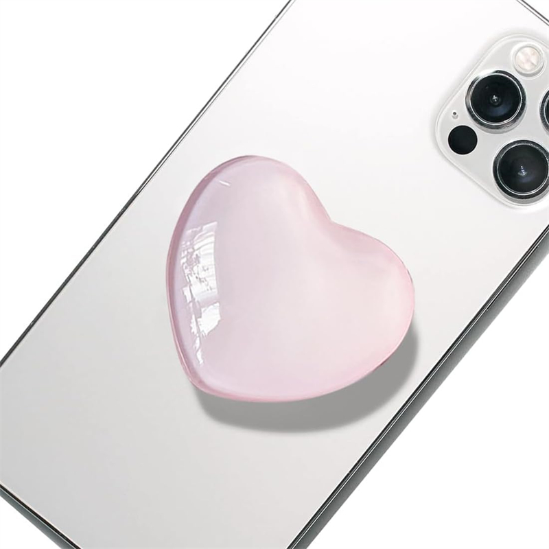 Tech Accessories Phone - 3D Herz Form Kristall Faltbare Finger