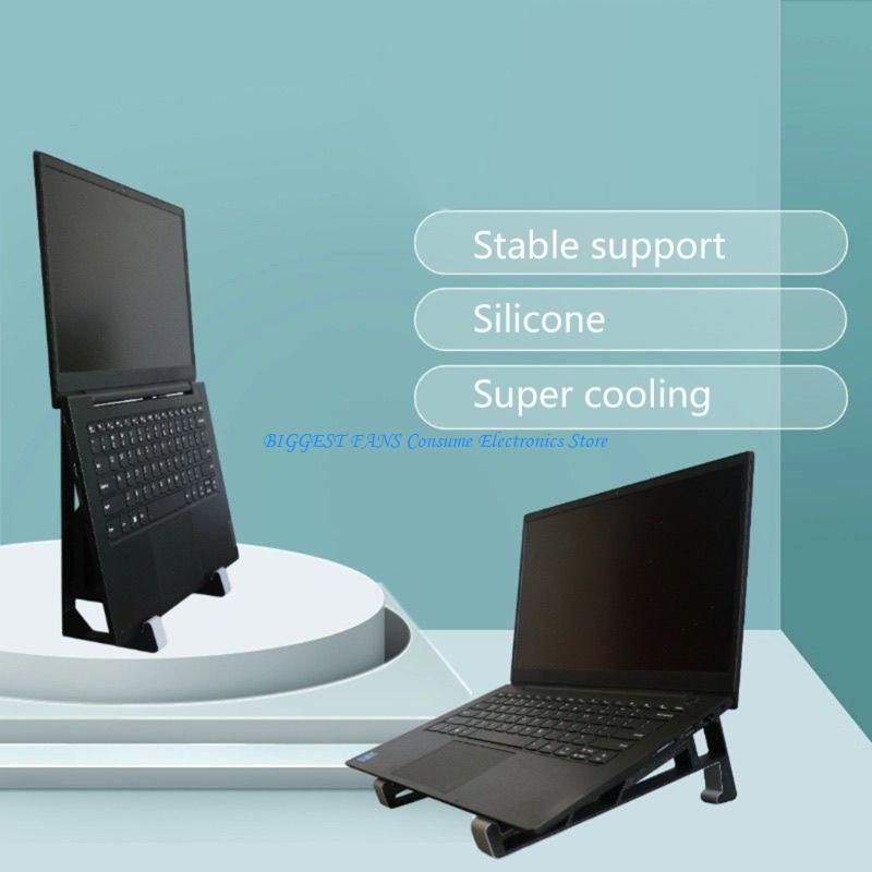 Laptop Stand Bamboo - Einfach zu montierender Computerständer für seitliche