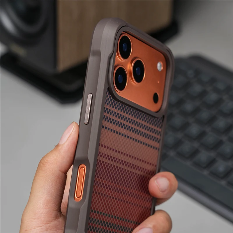 Tech Accessories Hard Case - Original Geometrische Tech-Gewebte Magnetische Hülle für