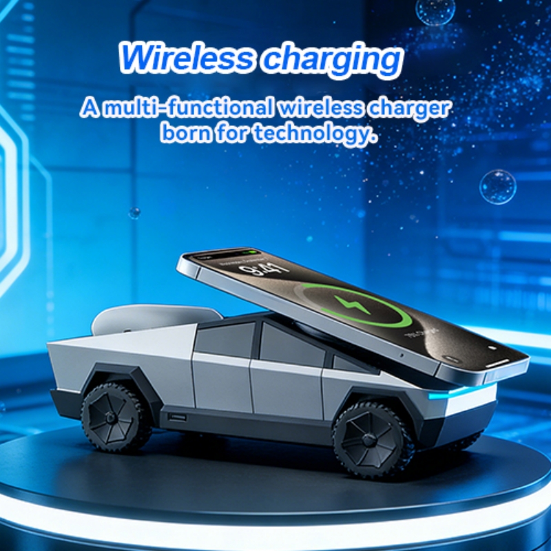 Wireless Charger 3 In 1 - Desktop-Ständer 3-in-1 CyberDock Kabellose Ladestation für