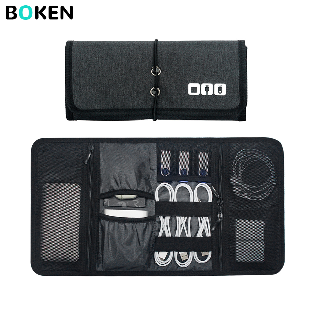 Tech Accessories Bag - Tech-Organizer-Tasche Kabelaufbewahrung Reise-Elektronikzubehör-Beutel für Ladegerät Powerbank