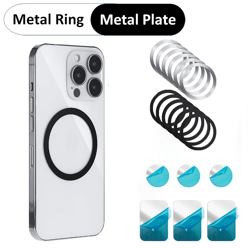 Tech Accessories Phone - Universelle Metallplatte und Metallring, Handy-Popsocket-Zubehör, geeignet