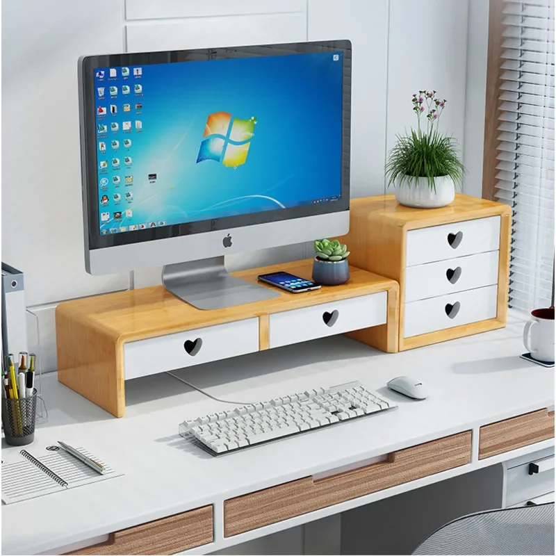 Laptop Stand Bamboo - Schreibtischständer aus natürlichem Bambus, nordischer einfacher