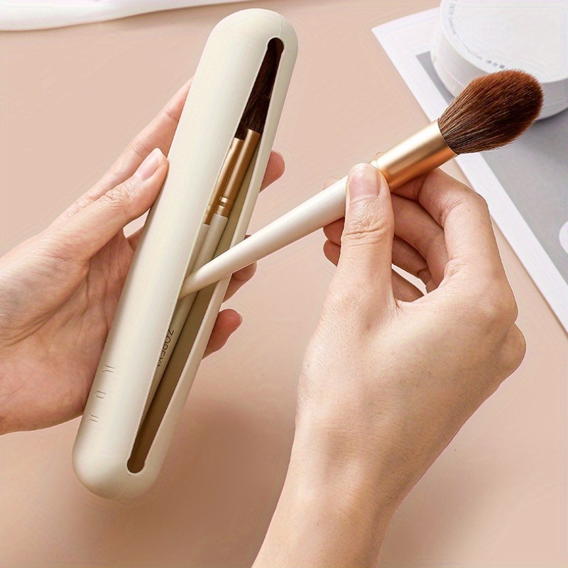 Tech Accessories Travel Bag - Make-up-Tasche, Make-up-Pinsel-Tasche, Kosmetik-Organizer, Reise-Halter, Aufbewahrung, Pinsel-Etui,