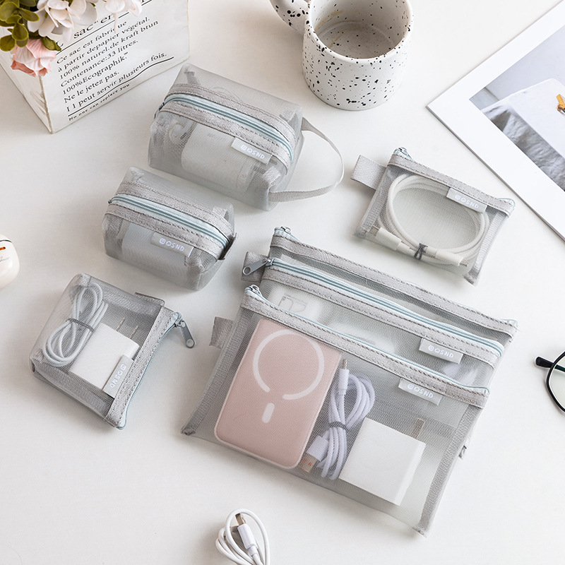 Transparente Netz-Datenkabel-A – Travel Cable Organizer Bewertung und Preis