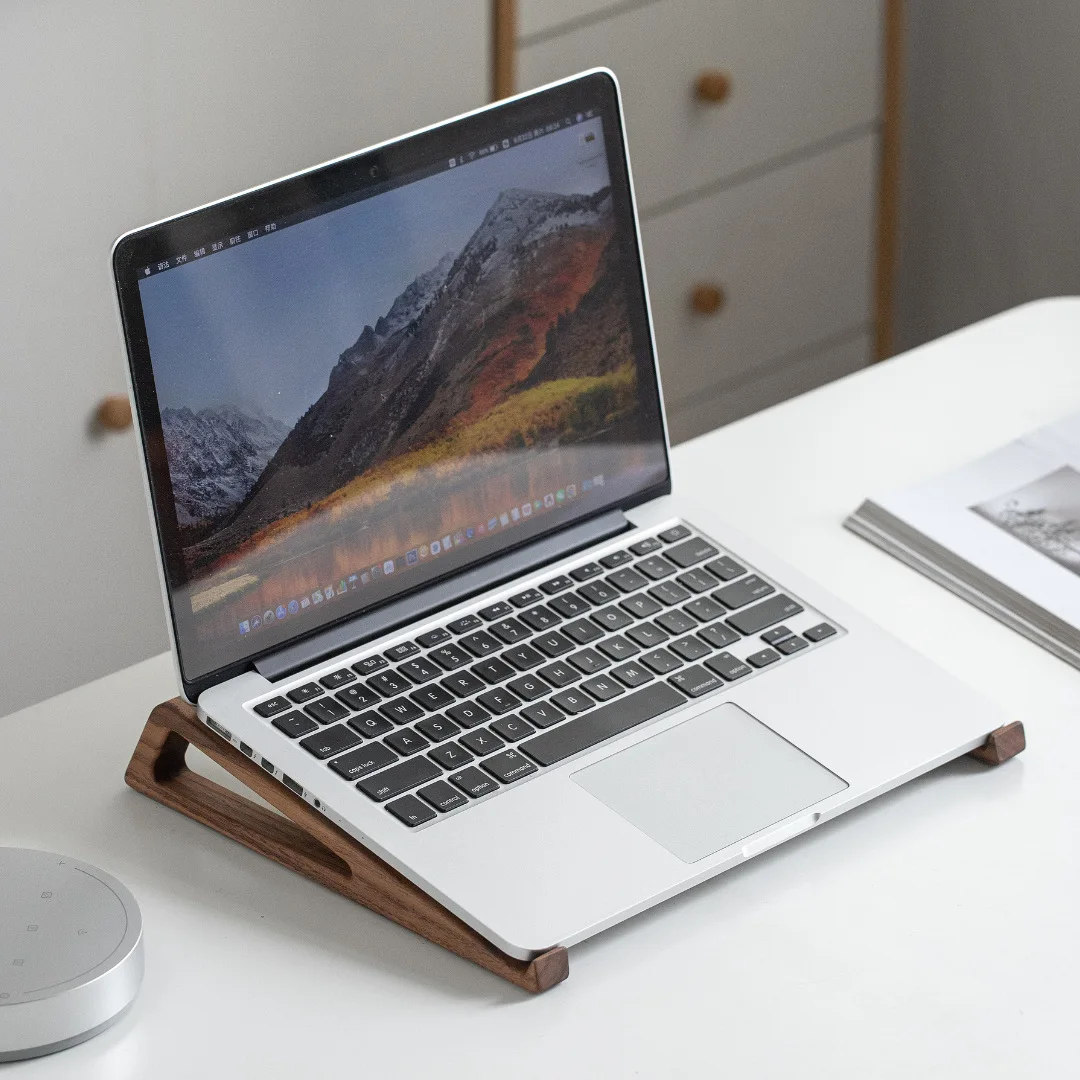 HeMu Laptop-Ständer aus Walnus – Laptop Stand Bamboo Bewertung und Preis