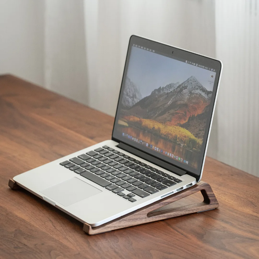 HeMu Laptop-Ständer aus Walnus – Laptop Stand Bamboo Bewertung und Preis