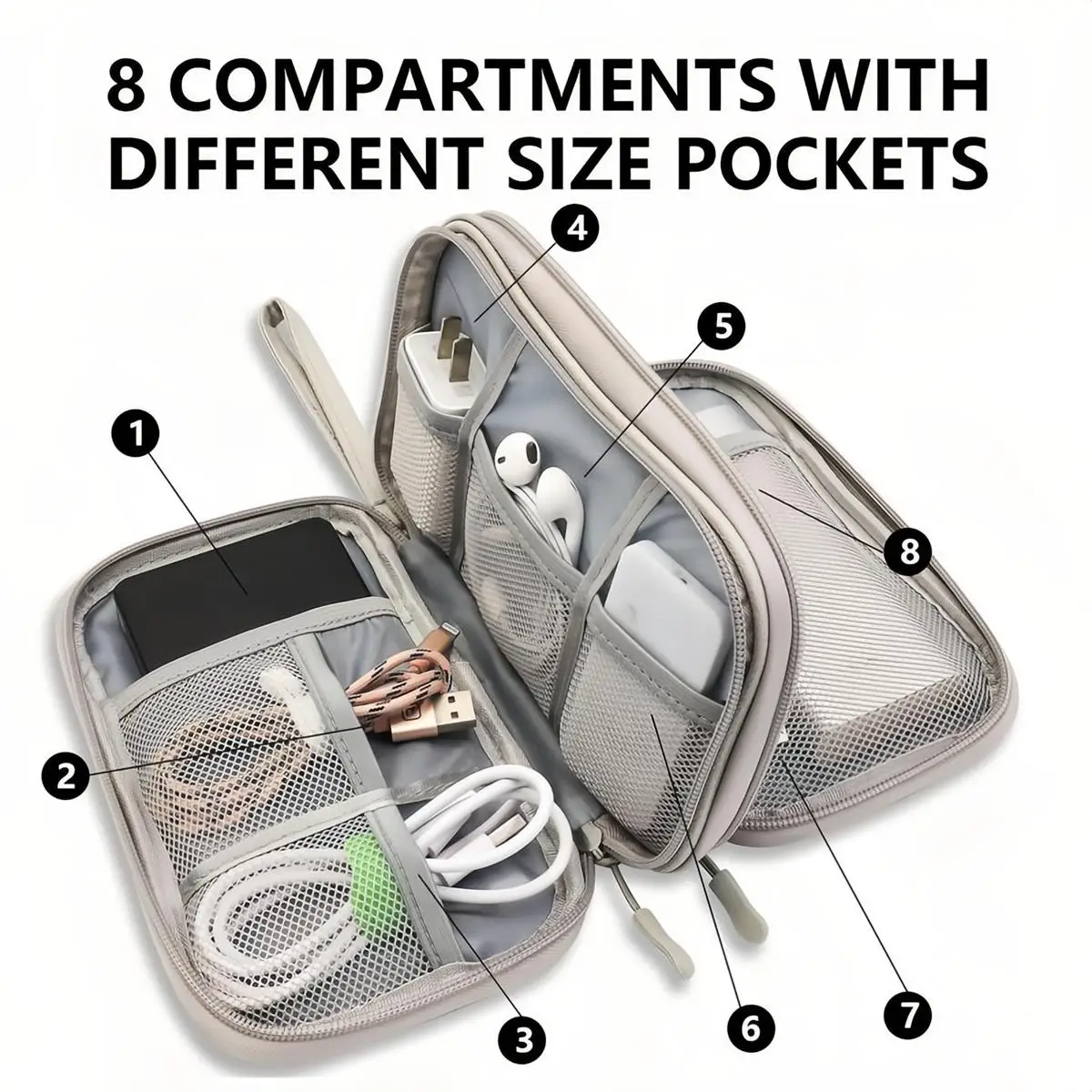 Wasserdichte Reise-Kabelorgani – Tech Accessories Hard Case Bewertung und Preis