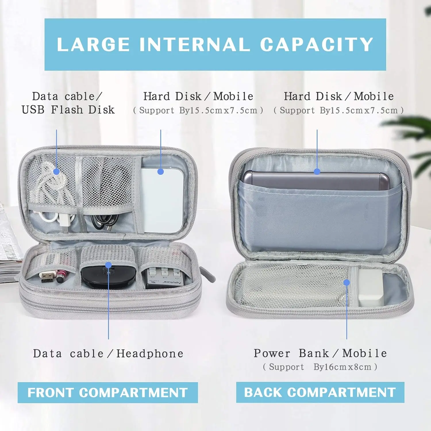 Wasserdichte Reise-Kabelorgani – Tech Accessories Hard Case Bewertung und Preis