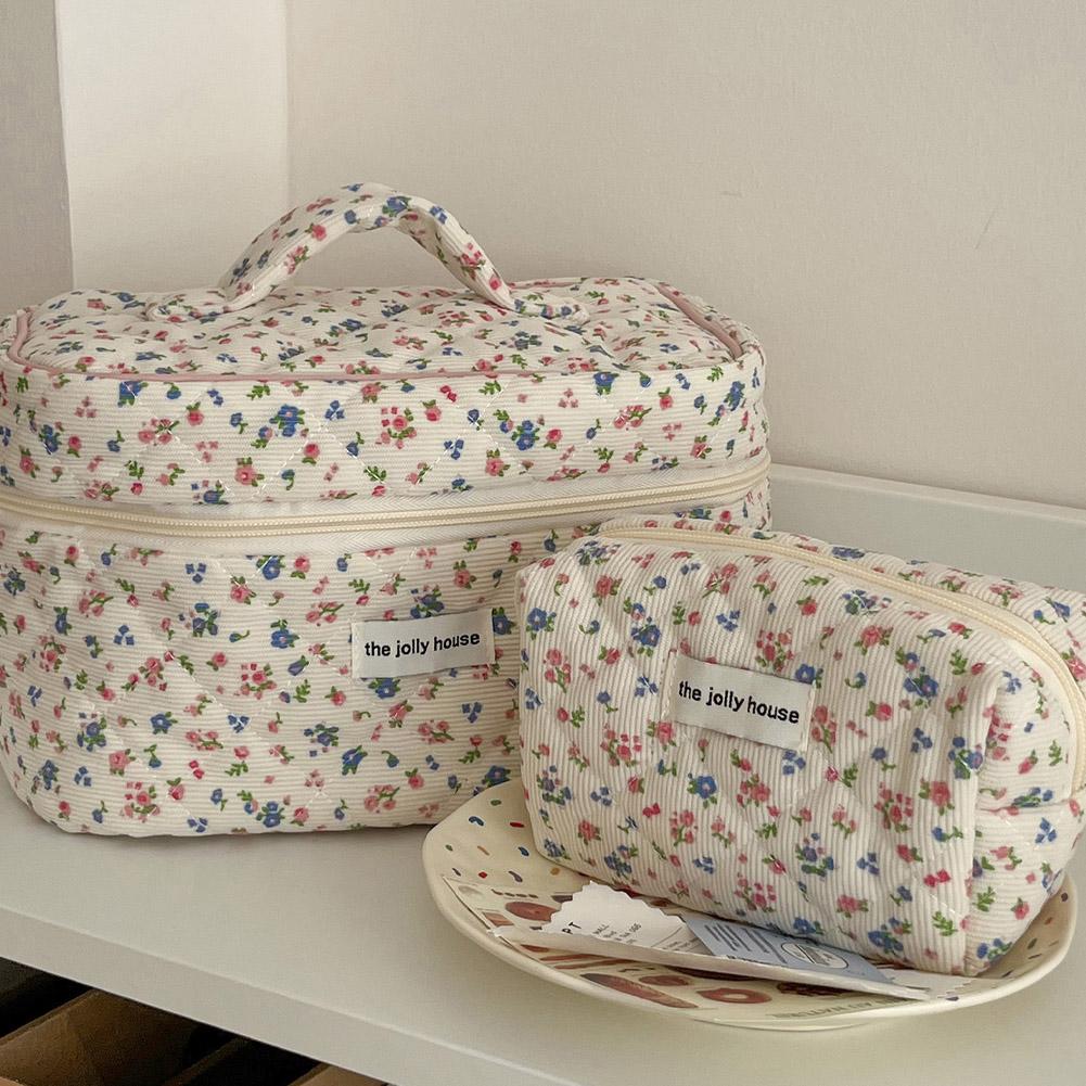 Vintage Blumenmuster Gesteppte – Tech Accessories Travel Bag Bewertung und Preis