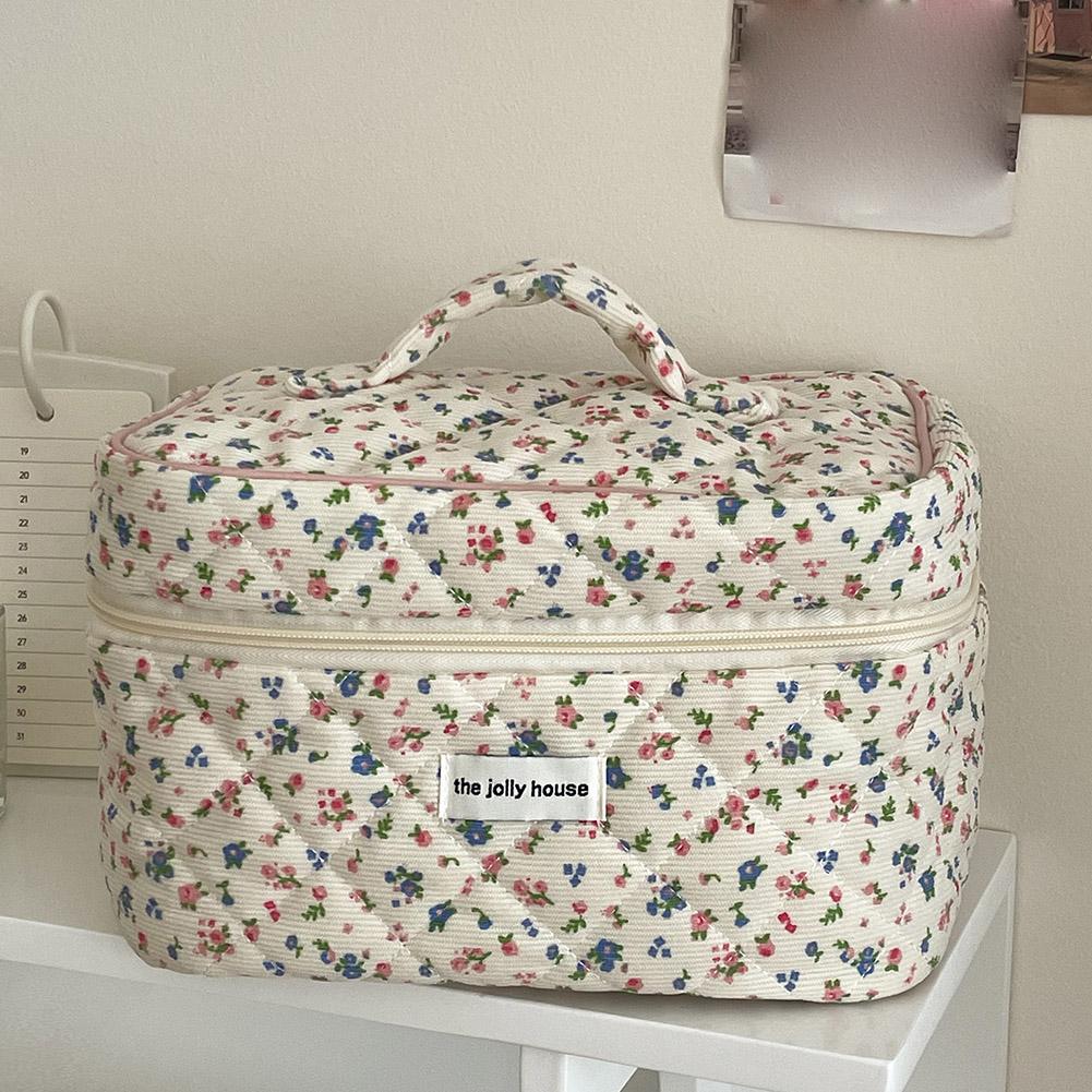 Vintage Blumenmuster Gesteppte – Tech Accessories Travel Bag Bewertung und Preis