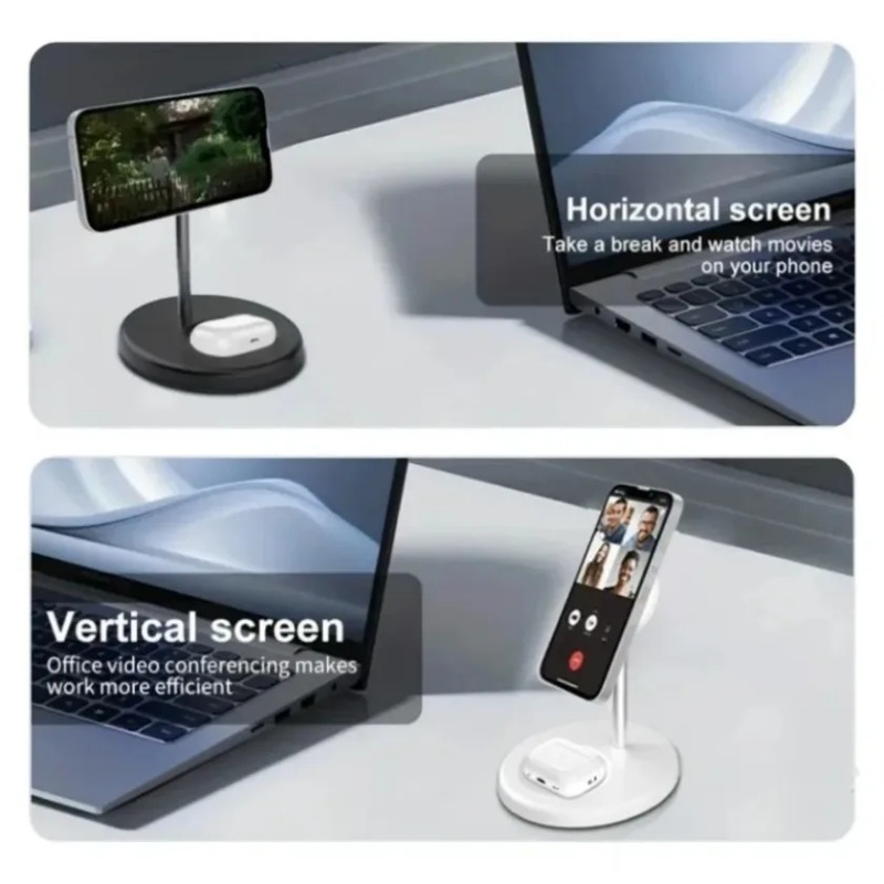 2-in-1 Magnetischer Kabelloser – Wireless Charger 3 In 1 Bewertung und Preis