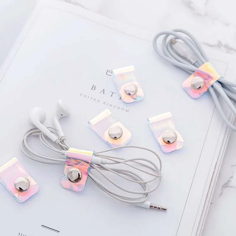 5Pcs INS Laser PVC Starp Daten – Travel Cable Organizer Bewertung und Preis