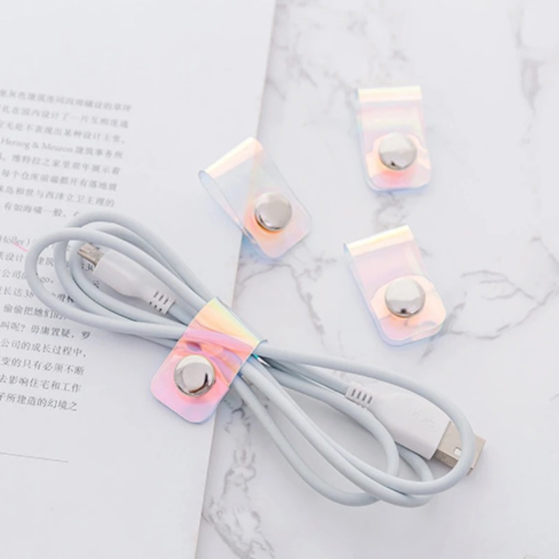 5Pcs INS Laser PVC Starp Daten – Travel Cable Organizer Bewertung und Preis
