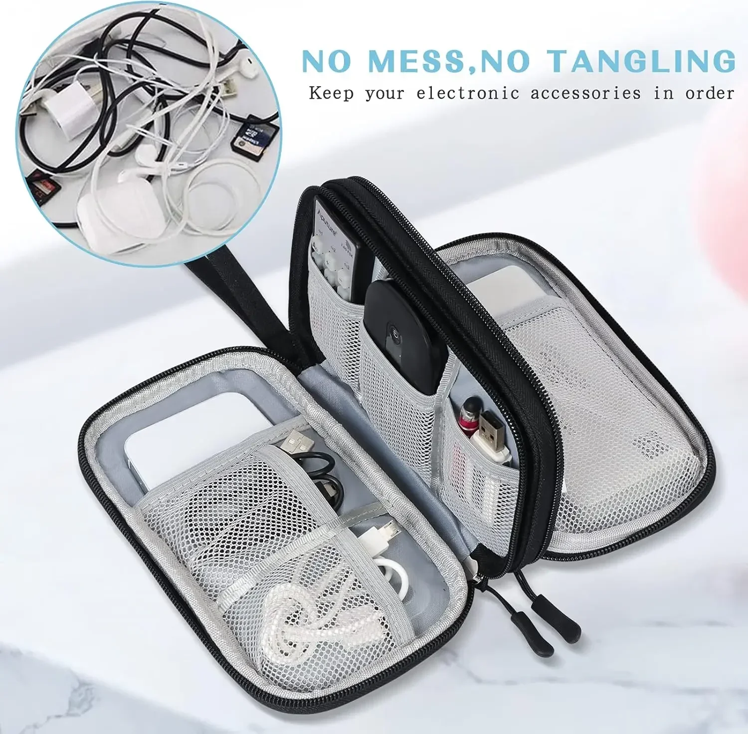 Reise-Kabeltasche Tragbare Dig – Travel Cable Organizer Bewertung und Preis