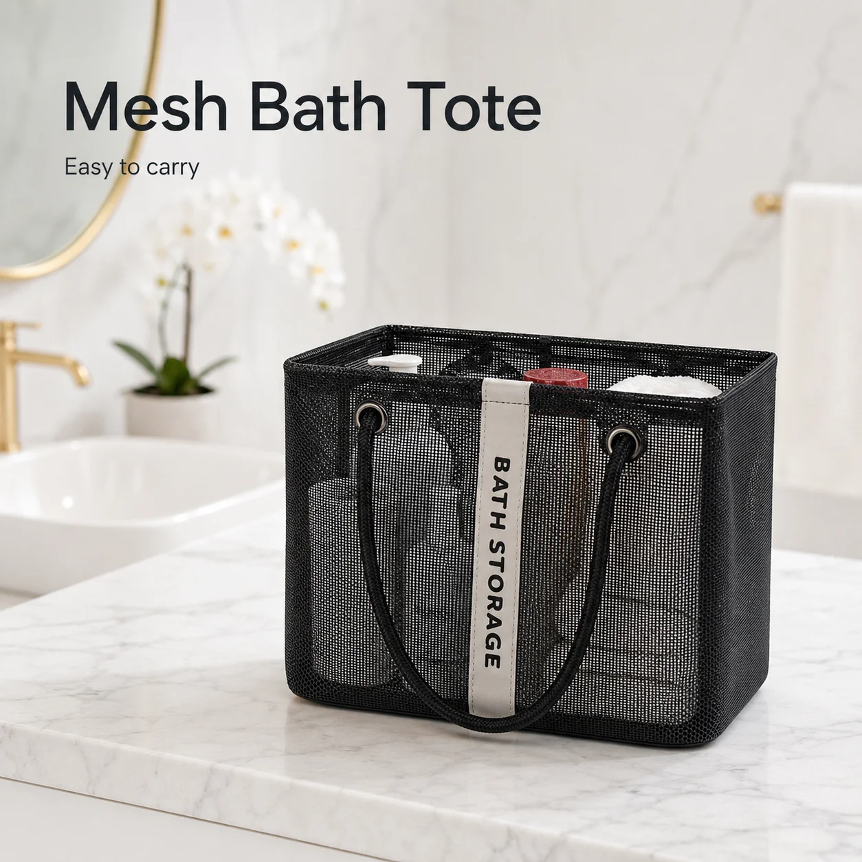 Mesh-Duschbeutel, tragbare Bad – Tech Accessories Travel Bag Bewertung und Preis