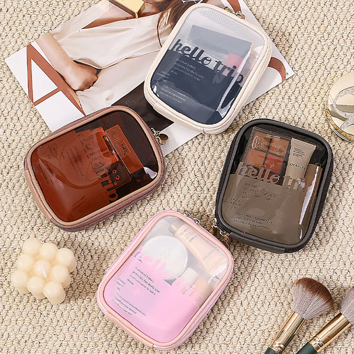 Transparente tragbare Kosmetik – Travel Cable Organizer Bewertung und Preis