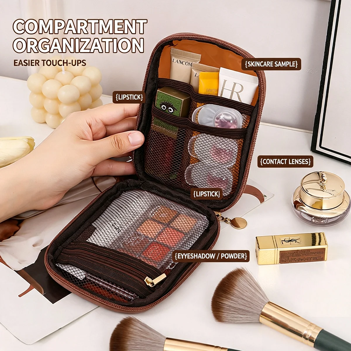 Transparente tragbare Kosmetik – Travel Cable Organizer Bewertung und Preis