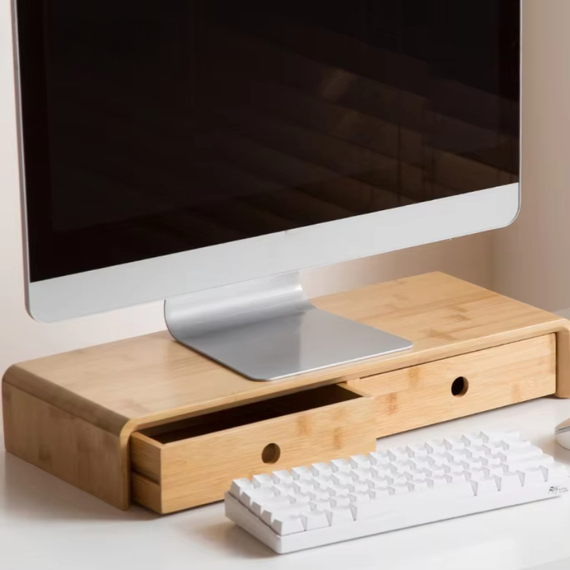 Bambus-Laptop-Monitor-Riser, u – Laptop Stand Bamboo Bewertung und Preis