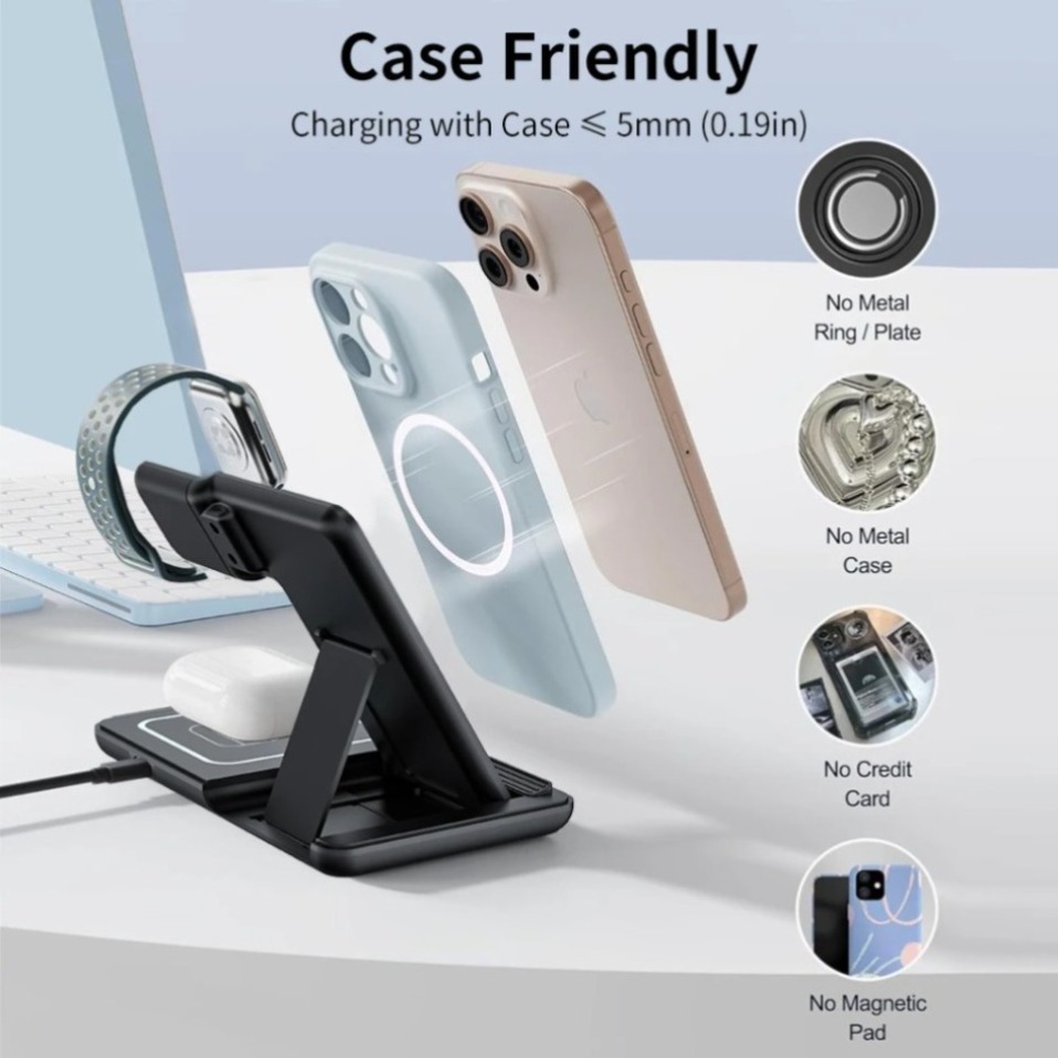 Nacht-LED-Licht 3-in-1 kabello – Wireless Charger 3 In 1 Bewertung und Preis