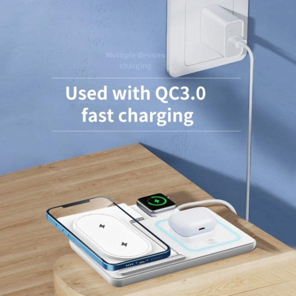 Nacht-LED-Licht 3-in-1 kabello – Wireless Charger 3 In 1 Bewertung und Preis
